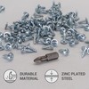 SKIR'CO (Pack of 100) Galvanised Steel 3.5 x 12mm Wood