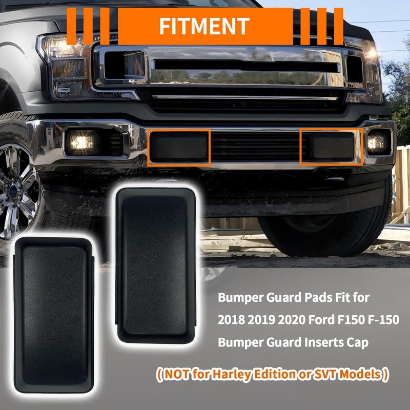 Front Bumper Guards Pads Inserts Caps Bumper Cover Grille Lower