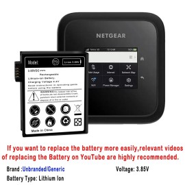 For Netgear 5060mAh Replaceable Battery Compatible with Netgear Nighthawk M6 Pro 5G MR6500
