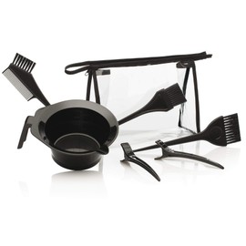 Kosmetex 7 Piece Hair Dye Brush Hair Clip Mixing Bowl Mixing Tool Hair Dye Tool