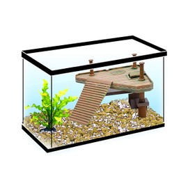 Penn-Plax Reptology Floating Turtle Pier and Basking Platform – Decorative, Functional, and Naturally Inspired – Small