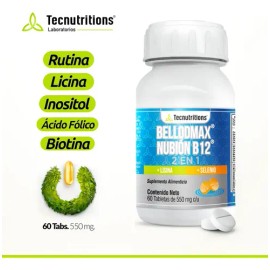Suplemento Complejo B Bellodmax Tecnu Estrés Energía Celular Sabor Sin sabor