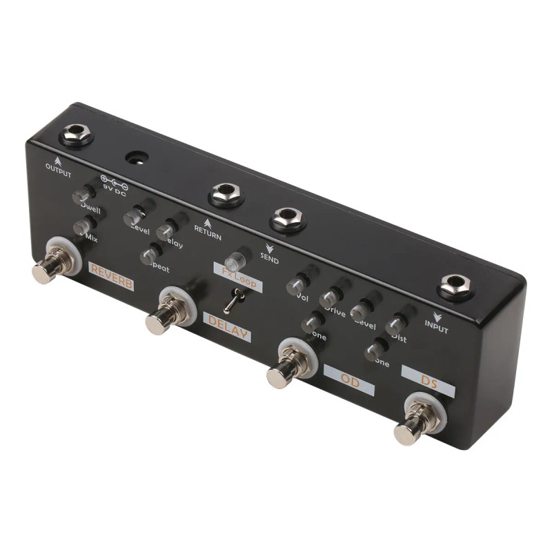 Pedal De Efecto Multi Efeitos Overdrive Distorsión Fx Loop