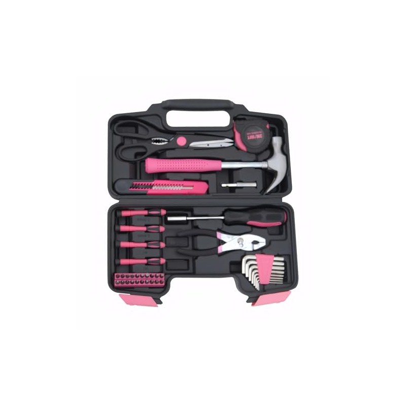 Hantinstom 39-Piece Household Tools Kit Essential Home Repair Set with