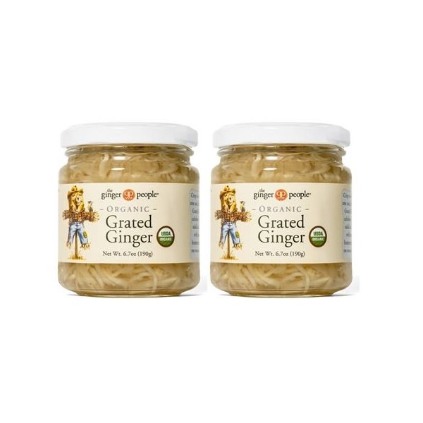Organic Grated Ginger, Made in Fiji, 6.7 ounces (Pack of 2)