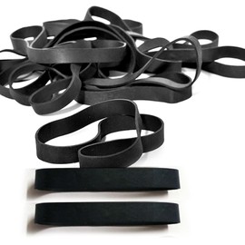 Gsrhzd Rubber Bands, Rubber Rings, 60 Pieces 80 x 5 mm Auxiliary Tools for File Organization at Home or Office (Black)