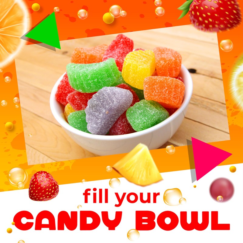 Fruit Slices Jelly Candy, Assorted Flavors (2.2 Pound Bag)