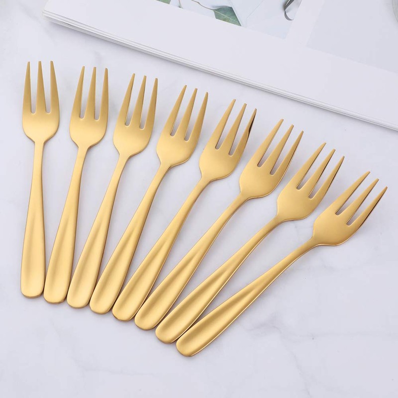 12 Pieces Appetizers Desert Forks, Baikai 18/10 Stainless Steel Finished