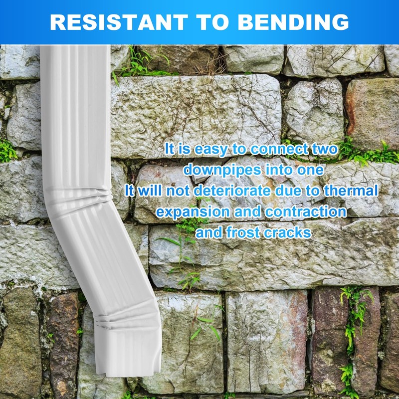 Gutter Downspout Elbow S-shape Style B (offset=3) Zig Zag Elbows