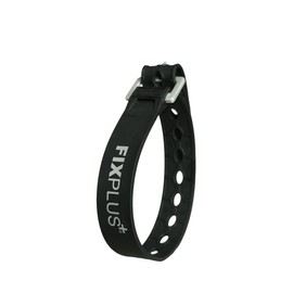 Fixplus The Special Tension Strap to secure, Fastening, with Lashing, Made from plastic with Aluminium Buckle Aircraft 35 cm in Black