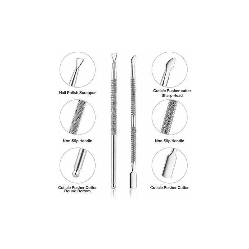 Yinyin Cortacutículas Profesional - Acero Inoxidable - Yinyin