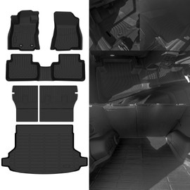 Naibeve Floor Mats for 2025 Subaru Forester- All Weather Custom for Subaru Forester Floor Mats Cargo Mat Liners & Floor Liner & Backrest Mats Accessories