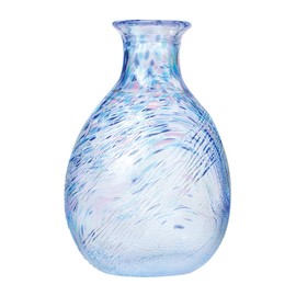 Toyo Sasaki Glass WA171 Sake Cup, Tokuri, Made in Japan, Blue, Approx. 8.5 fl oz (250 ml)