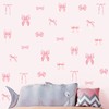 28PCS Pink Bow Wall Stickers Light Pink Bow Knot Wall