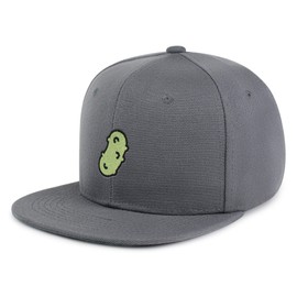 Pickle Hip-Hop Snapback Hat Embroidered Dark Grey Baseball Cap Dill Juice