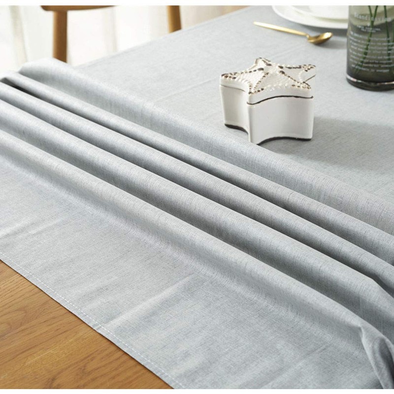 Bringsine Vinyl Rectangle Table Cloth Farmhouse Tablecloth Waterproof Anti-Shrink Soft