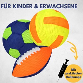 BEST SPORTING Ball I American Football I Neoprene Ball I Water Ball I Inflatable Water Ball I Colour: Orange/Yellow