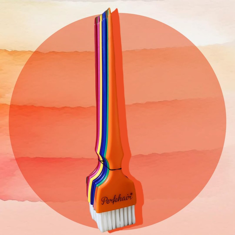 Juego de brochas para teñir el cabello, 7 colores del
