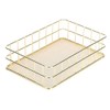 Metal Basket, Gold Storage Basket, Metal Wire Baskets, All-Purpose Basket,