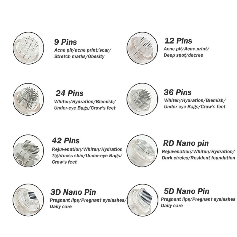 10 Pcs Replacement Electronic Micro Needles Micro Needles for Dermapen