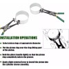 MOTOCOCHE Piston Ring Compressor Tool Set With Pliers And 14