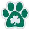 Clover Dog Paw Car Magnet - Irish Green - Irish