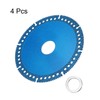 sourcing map 4pcs 4" Diamond Saw Blade, 20mm Arbor Cut