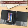 YoeeJob 1 Pack Pencil Pouch for 3 Ring Binder, Expandable