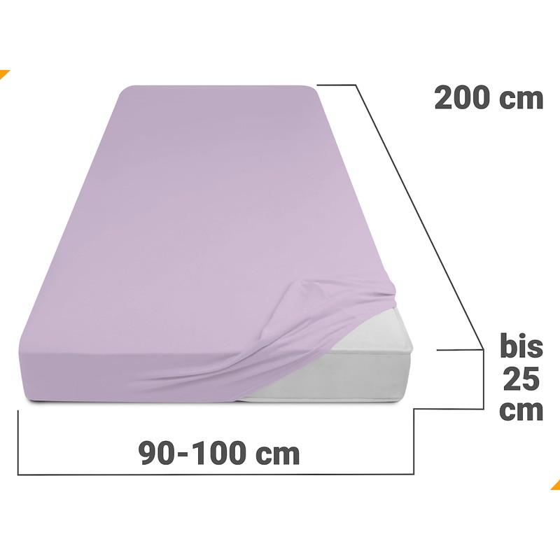 Classic Jersey Fitted Sheet Available In 34 Colours and 6