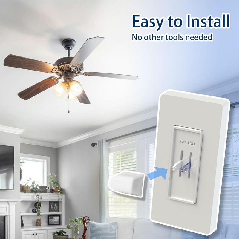 6Pcs Dimmer Switch Knob for Lutron Skylark Fan Control, PETG