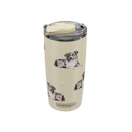 SERENGETI Black And White Cat 20 Oz. Stainless Steel, Vacuum Insulated Tumbler with Spill Proof Lid - 3D Print - Insulated Travel mug for Hot or Cold Drinks (Black And White Cat Tumbler)