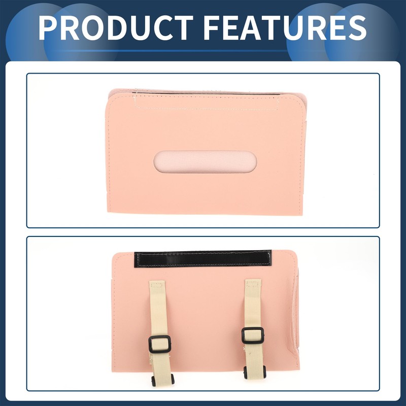 INFINAUTO Car Tissue Holder, Auto Sun Visor Napkin Holder, Car