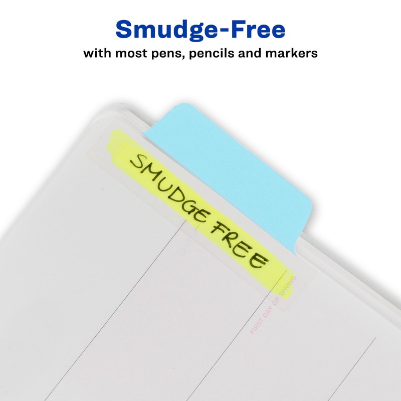 Avery Margin Ultra Tabs, 24 Repositionable Sticky Tabs, 2.5" x