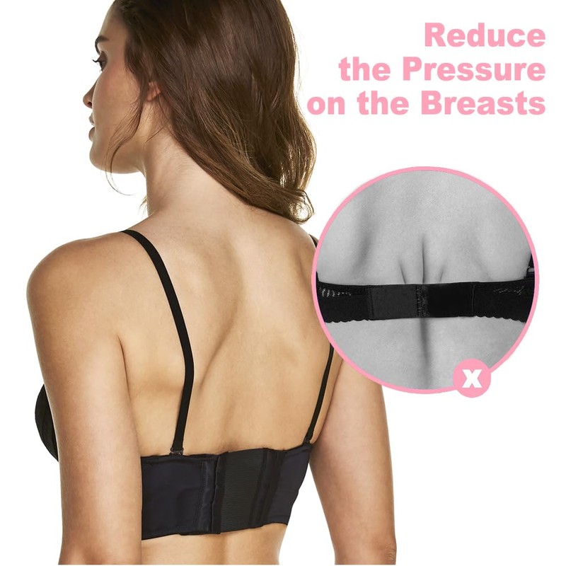 Women's Comfortable Bra Extender, Soft Bra Extension Strap with Storage