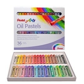 Pentel de México Colores Pastel Aceite Caja con 36 Piezas- PHN-36