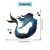 DEIKOKA Blue Galaxy Mermaid Silhouette Wall Decal Large Mermaid Wall