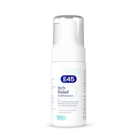 E45 Itch Relief Coolmousse 100ml – Face and Body Foam for Dry Skin, Itchy Skin and Irritated Skin - Cooling Foam to Soothe Itchy Skin