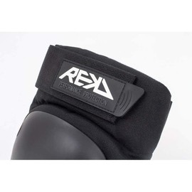 Rekd Ramp Double Pad Set Protection Set, Adult, Unisex, Black (Black), M