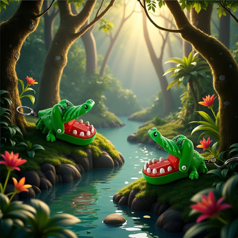 Green Crocodile Teeth Toy Classic Crocodile, Crocodile Biting Fingers Dentist