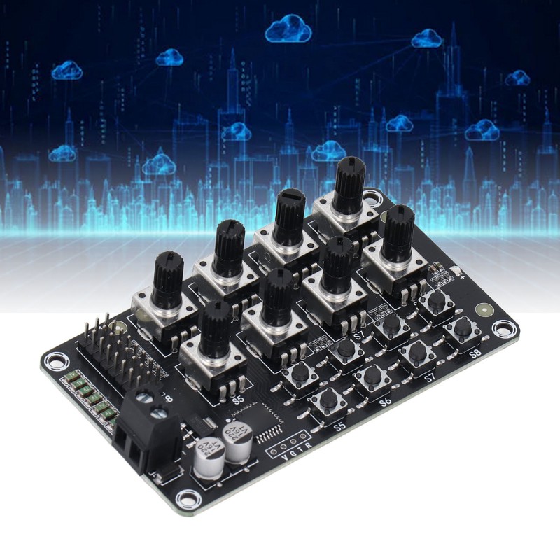 Rotating Knob 8 Channel Servo Controller Control Board with High