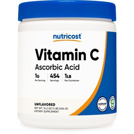 Nutricost Pure Ascorbic Acid Powder (Vitamin C) 1LB