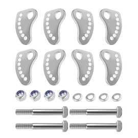 Camber Lock Alignment Fix and Upper Arm Cam Bolt Kit Compatible with GMC Sierra Chevy Silverado 1500 2500 3500 1999-2019, 304 Stainless Kit