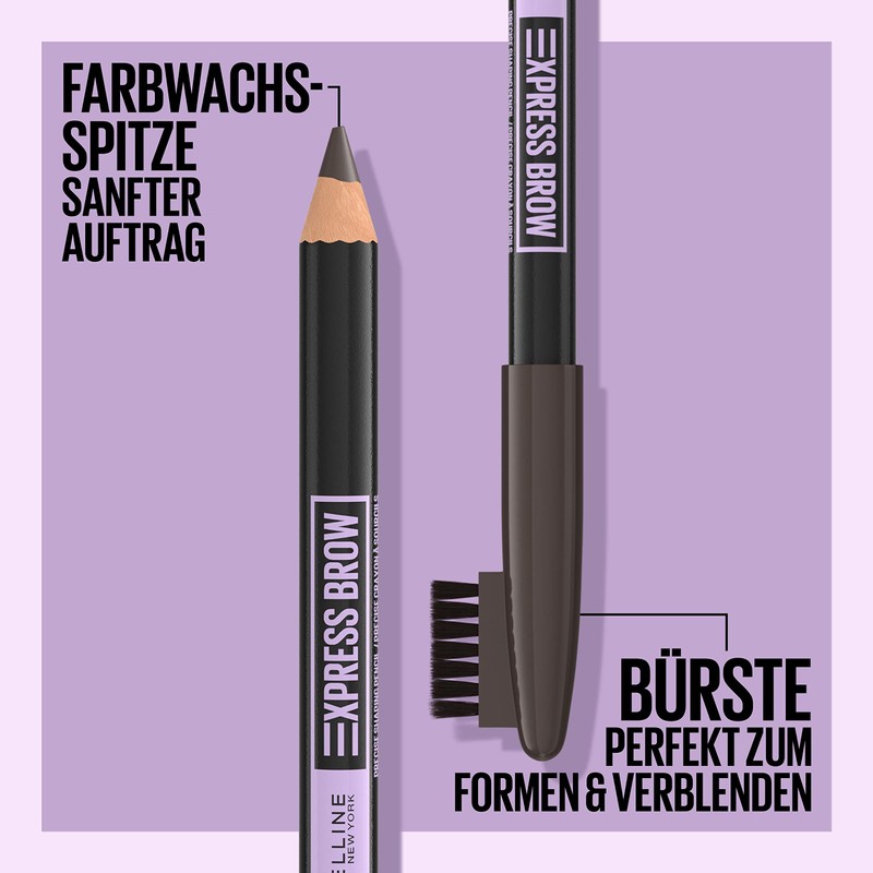 Maybelline New York 2-in-1 Express Brow Pencil with Sharpenable Tip