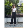 Tronjori Women High Waist Casual Straight Leg Long Business Work