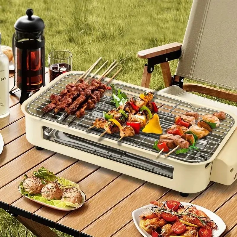1500W Portable Indoor Electric BBQ Griddle Smokeless Removable Non-Stick Plate