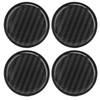 4pcs Wheel Center Caps Plastic Universal Carbon Fiber Style Center