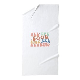 CafePress All The Cool Kids are Reading 30"x60" Absorbent Cotton Back, Soft Beach, Pool Towel