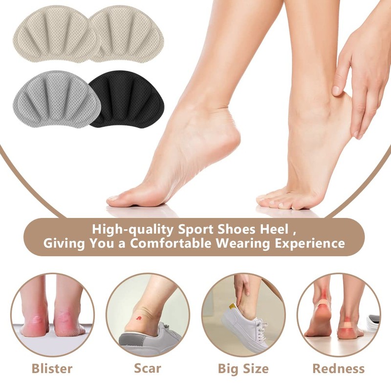 Flintronic 4 pairs sneaker repair patch, heel patch, shoe heel