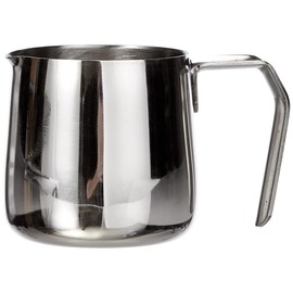 Cilio 0000201383 Latte Macchiato Kännchen, Edelstahl, silber, 6,4 x 7,4 x 7,6 cm