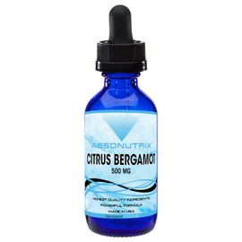 Absonutrix Citrus Bergamot Extract 500 mg, 4 Fl Oz Bottle, 200 Potent Servings, Easy-to-Consume Liquid Drops, Quick Absorption, Gluten-Free, Third-Party Tested, GMP-Certified, Non-GMO, Made in USA